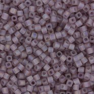 Miyuki square - cubes 1.8mm kralen - Matted transparent smoky amethyst ab SB18-142FR